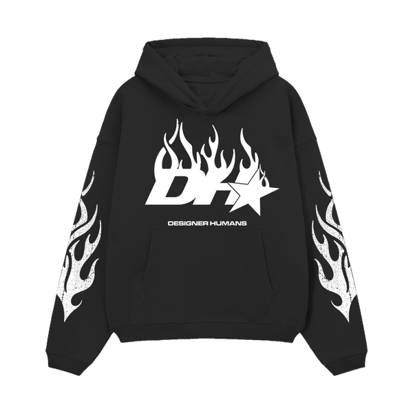 DH EAGLE SPIRIT HOODIE BLACK